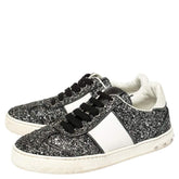 Valentino Glitter Silver and White Sneakers
